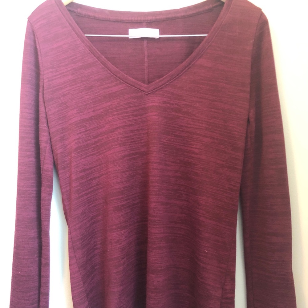 Abercrombie & Fitch maroon long sleeve top